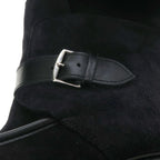 Hermes Moutonbutts Heel Suede Black — view 7
