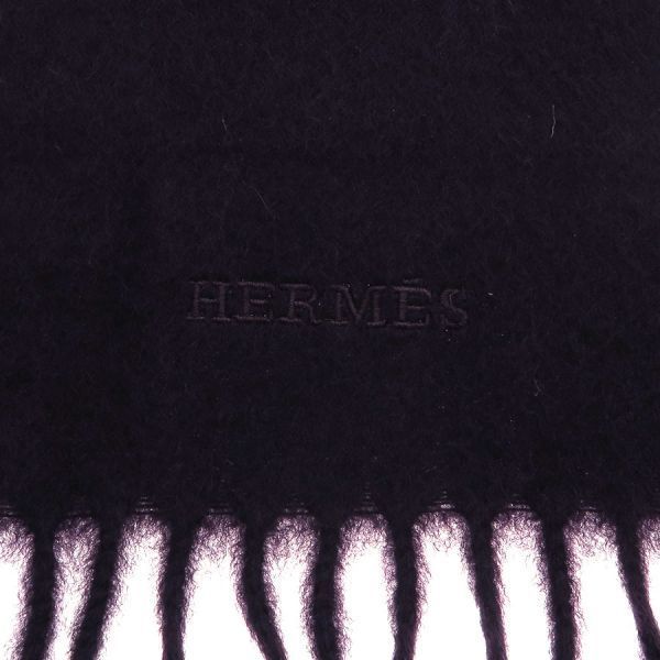 Hermes Scarf Cashmere Purple — view 4