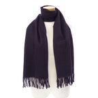 Hermes Scarf Cashmere Purple — view 7
