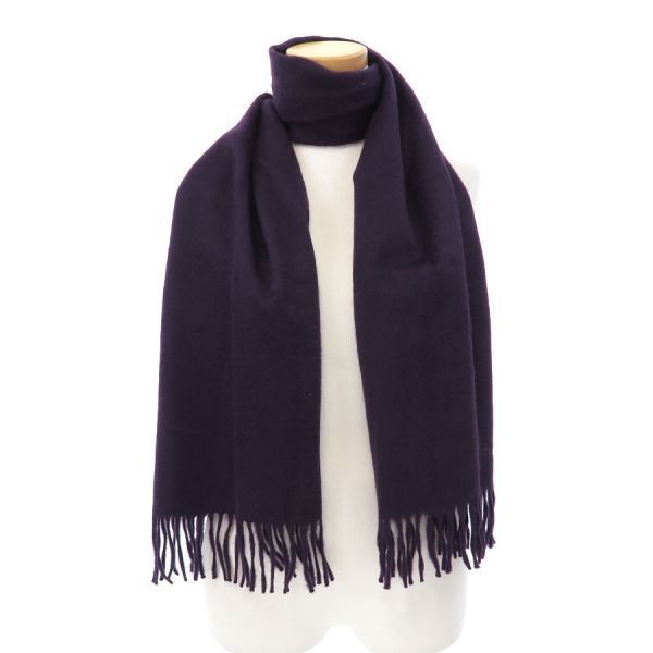 Hermes Scarf Cashmere Purple — view 7