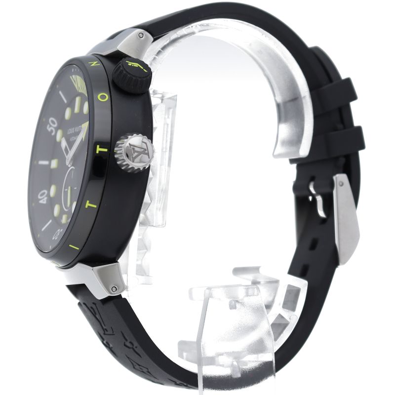 Louis Vuitton Tambour Street Diver Neon Black Watch Box SS — view 3