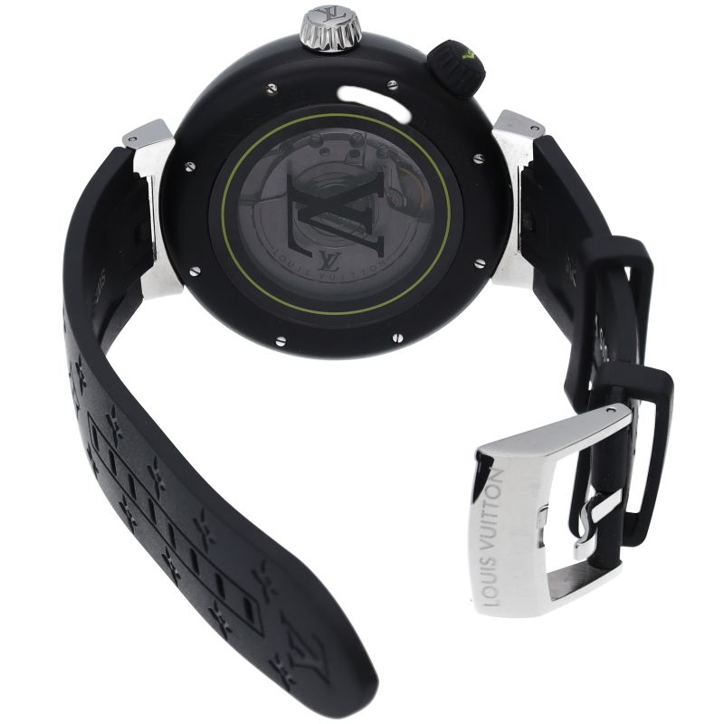 Louis Vuitton Tambour Street Diver Neon Black Watch Box SS — view 5