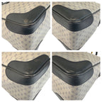 Gucci Vintage Micro GG Gray Navy Gold 002 122 Handbag — view 4