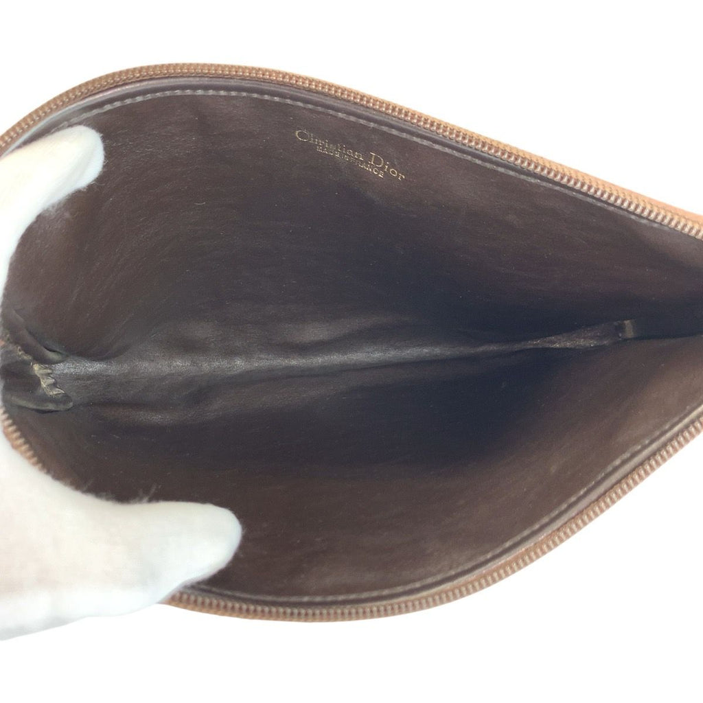 Dior Trotter Beige Brown Gold Clutch — view 7