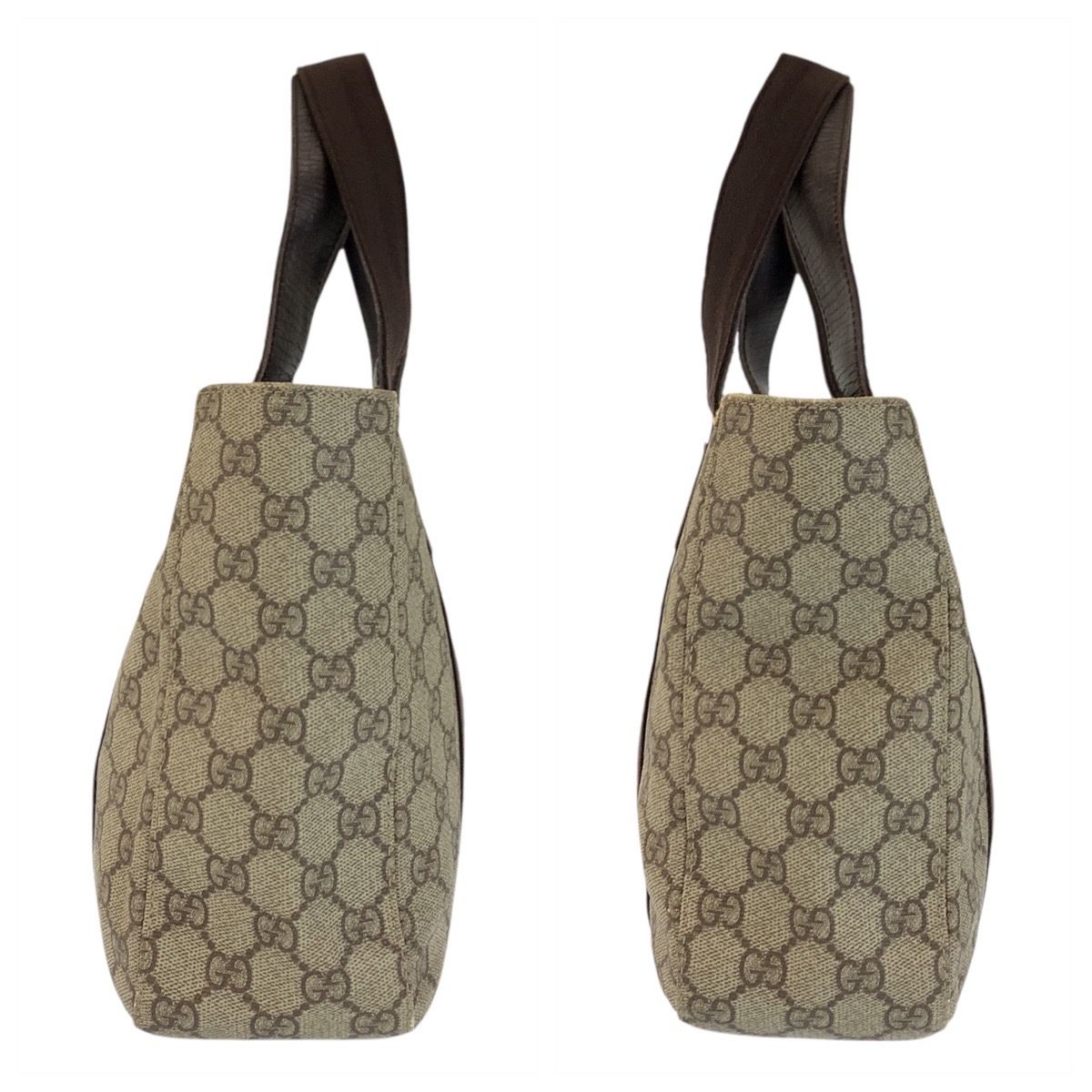 Gucci Beige Brown GG Supreme Canvas Tote — view 7