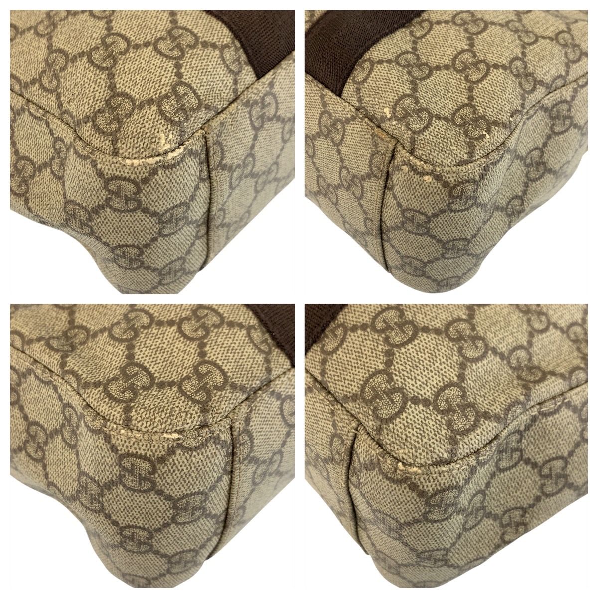 Gucci Beige Brown GG Supreme Canvas Tote — view 4