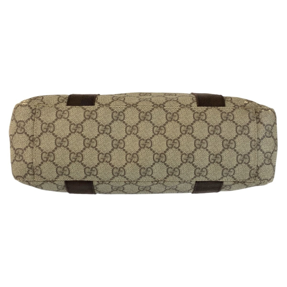 Gucci Beige Brown GG Supreme Canvas Tote — view 9