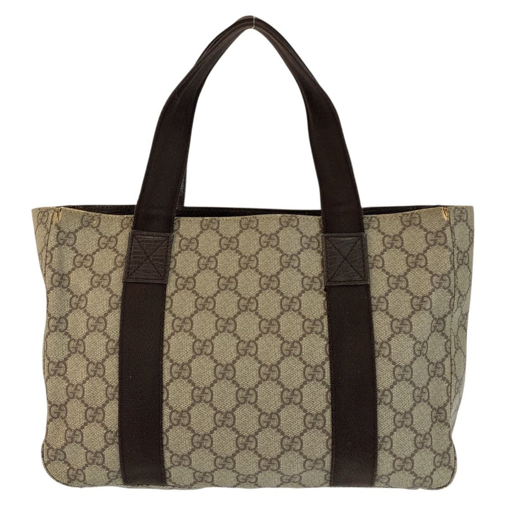 Gucci Beige Brown GG Supreme Canvas Tote — view 2