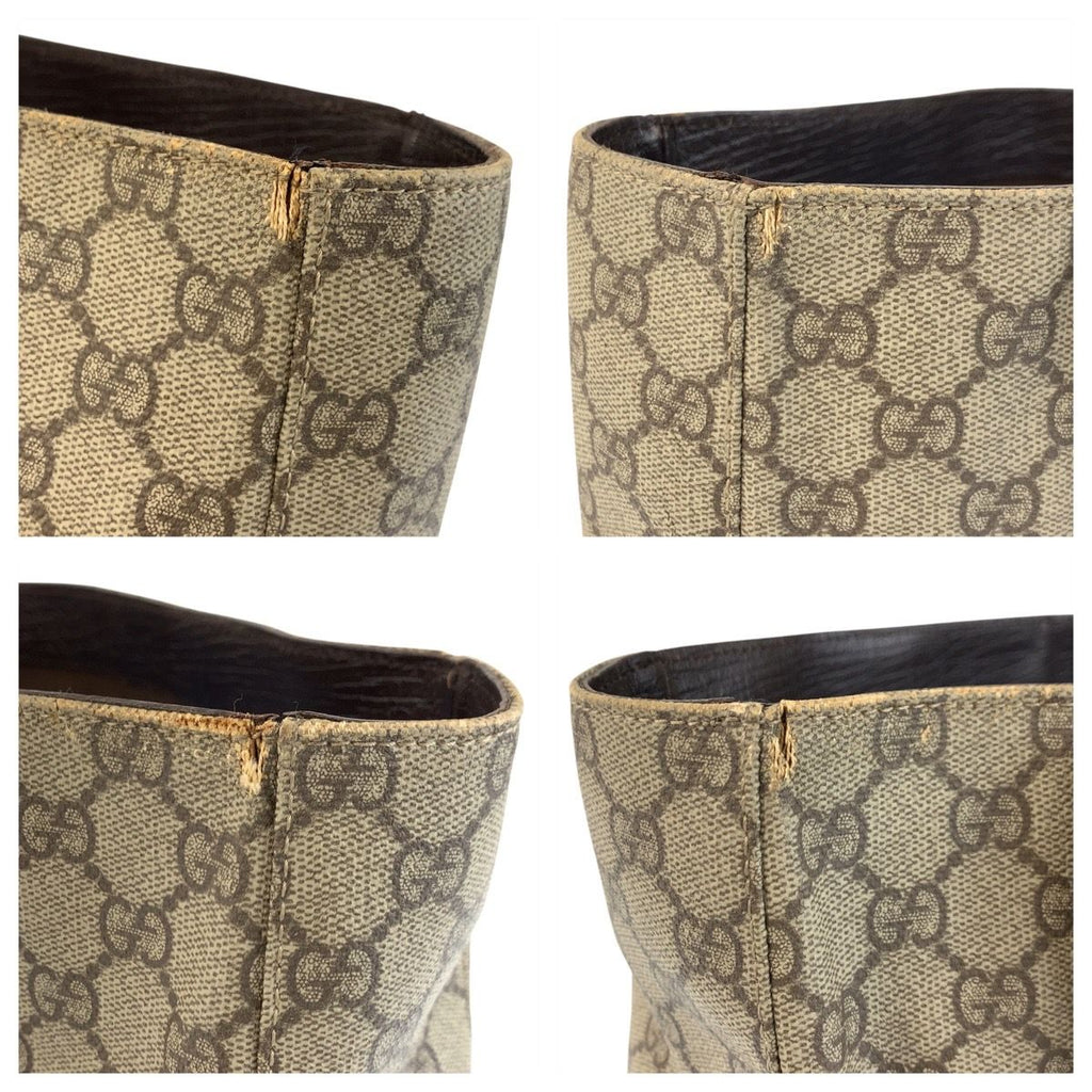 Gucci Beige Brown GG Supreme Canvas Tote — view 5