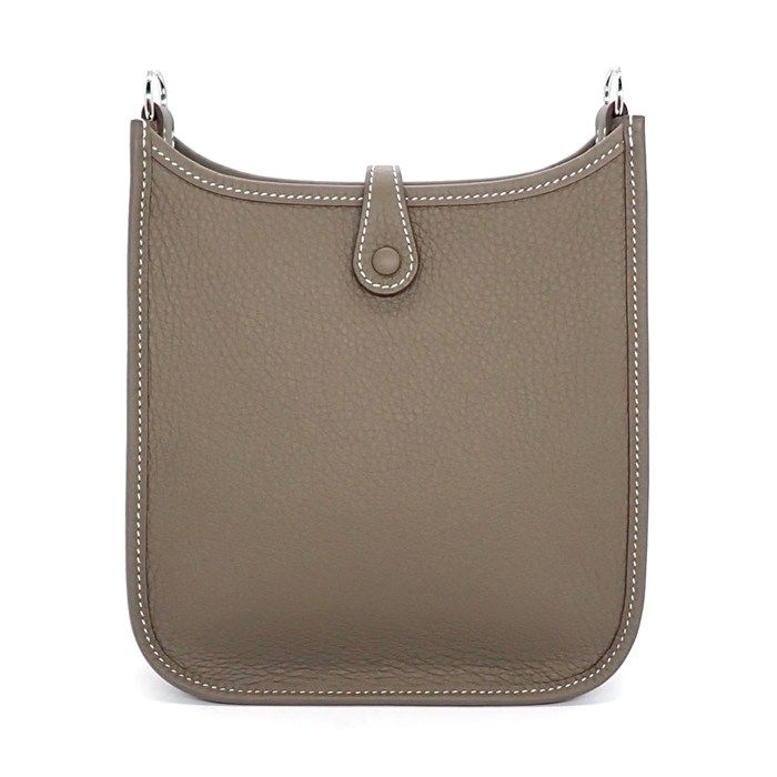 Hermes Shoulder Bag Evelyne TPM Amazone Etoupe Blue Indigo — view 2