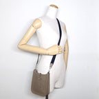 Hermes Shoulder Bag Evelyne TPM Amazone Etoupe Blue Indigo — view 9