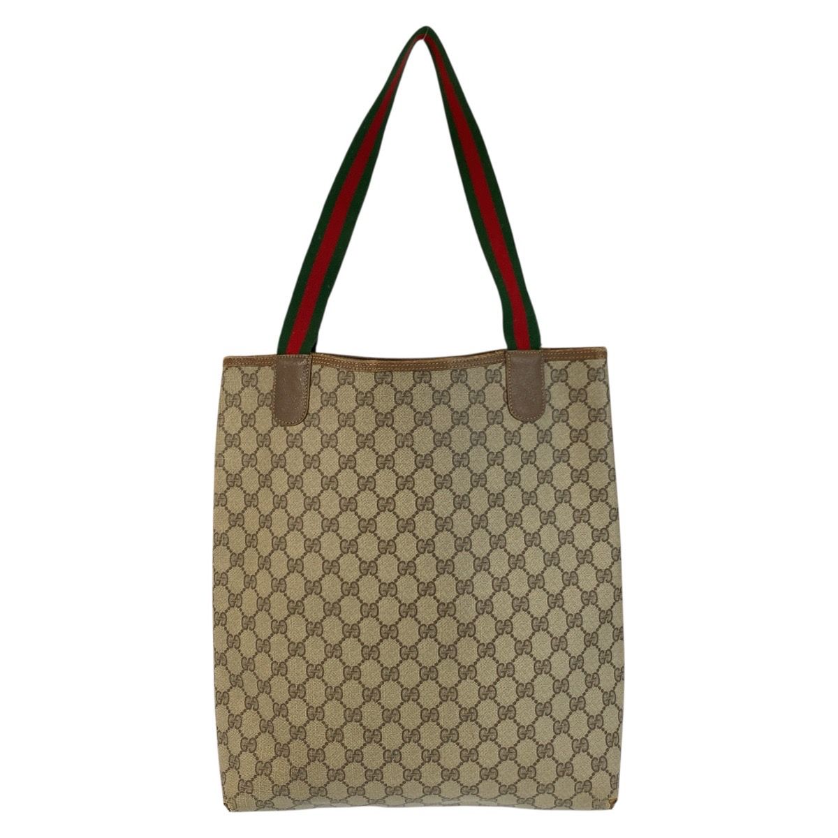 Gucci Vintage Sherry Canvas Brown Beige — view 2