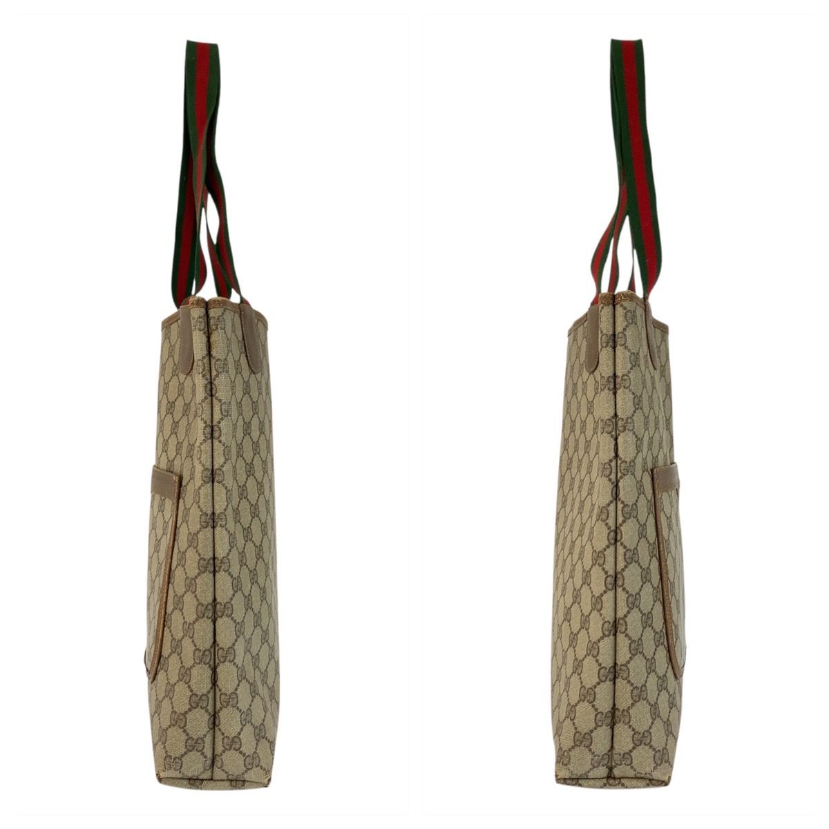 Gucci Vintage Sherry Canvas Brown Beige — view 8