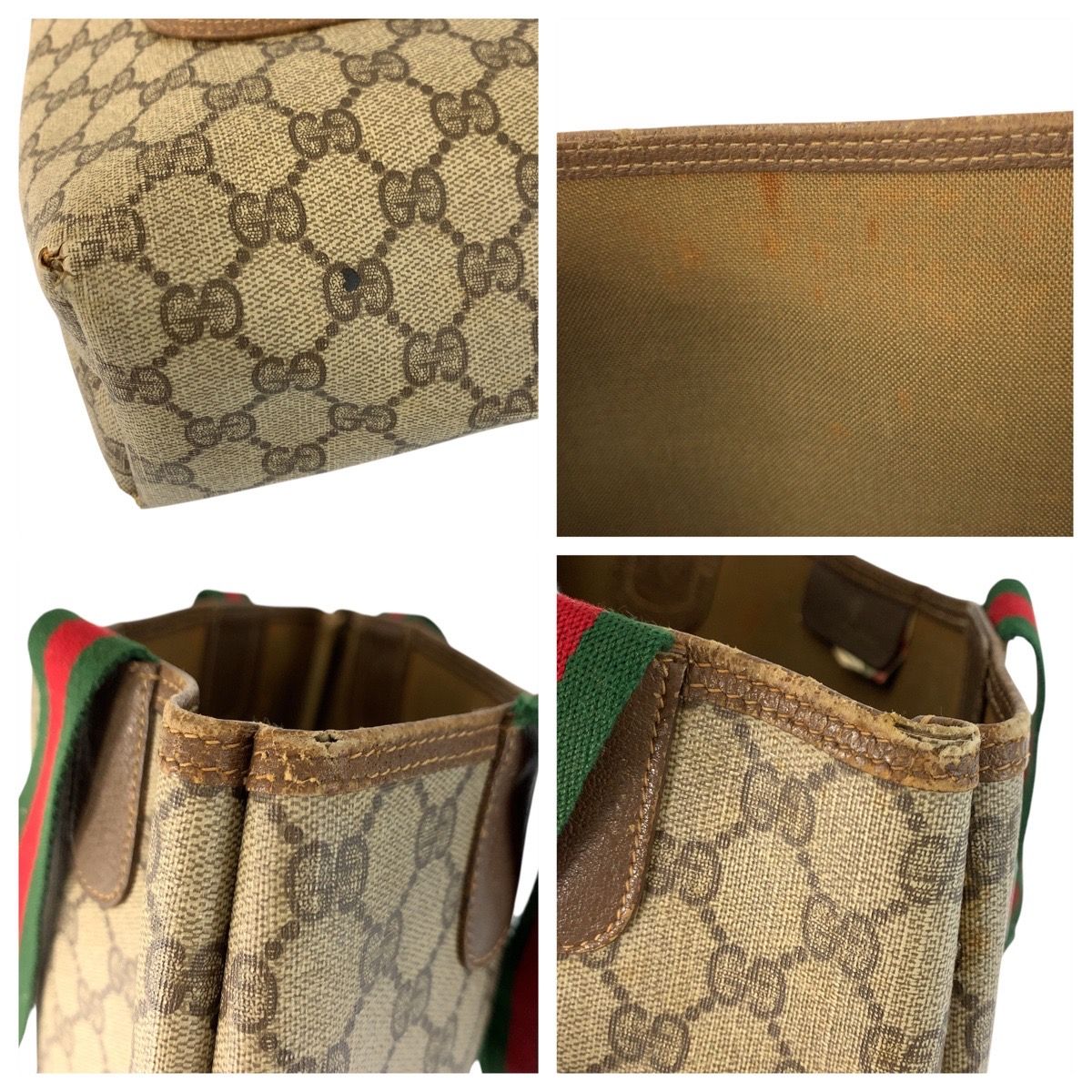 Gucci Vintage Sherry Canvas Brown Beige — view 5