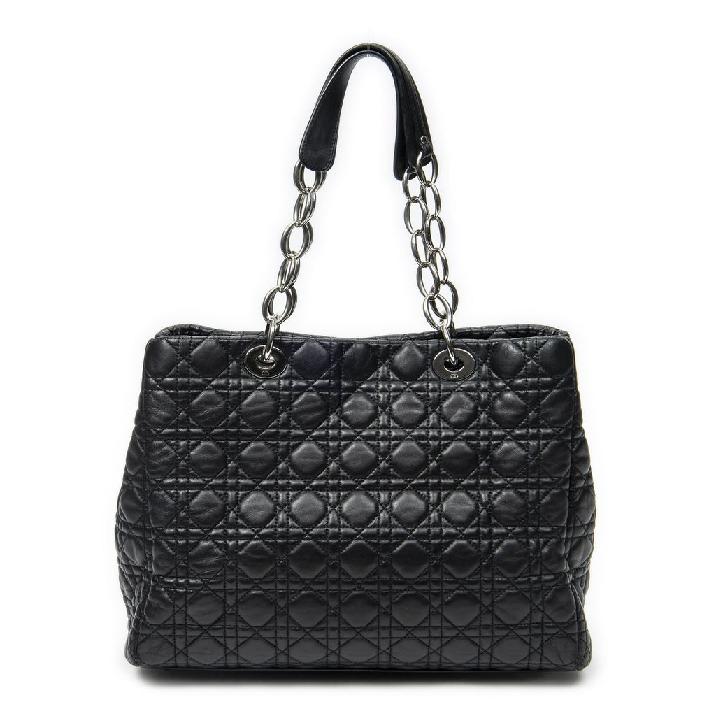 Dior Soft Shopping Tote Black Cannage Lambskin Leather — view 5