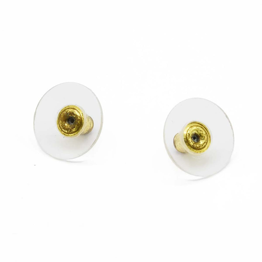 Chanel Earrings CC Logo Hoop Dice Champagne Gold — view 4