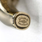 Chanel Earrings CC Logo Hoop Dice Champagne Gold — view 5