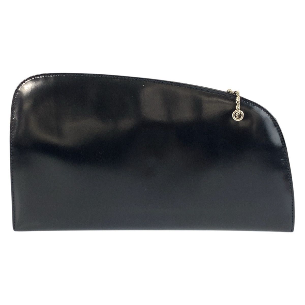 Prada Navy Silver Enamel Chain Shoulder Bag — view 2
