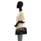 Prada Navy Silver Enamel Chain Shoulder Bag — view 7