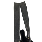 Gucci Black Gold GG Canvas Leather Tote Shoulder Bag — view 7