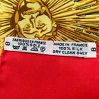 Hermes Scarf Silk Carre 90 Sanssoucy Palace Red — view 7
