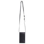 Celine Triomphe Leather Shoulder Mobile Pouch Black X — view 2