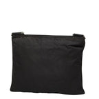 Prada Black Nylon Leather Shoulder Bag — view 2