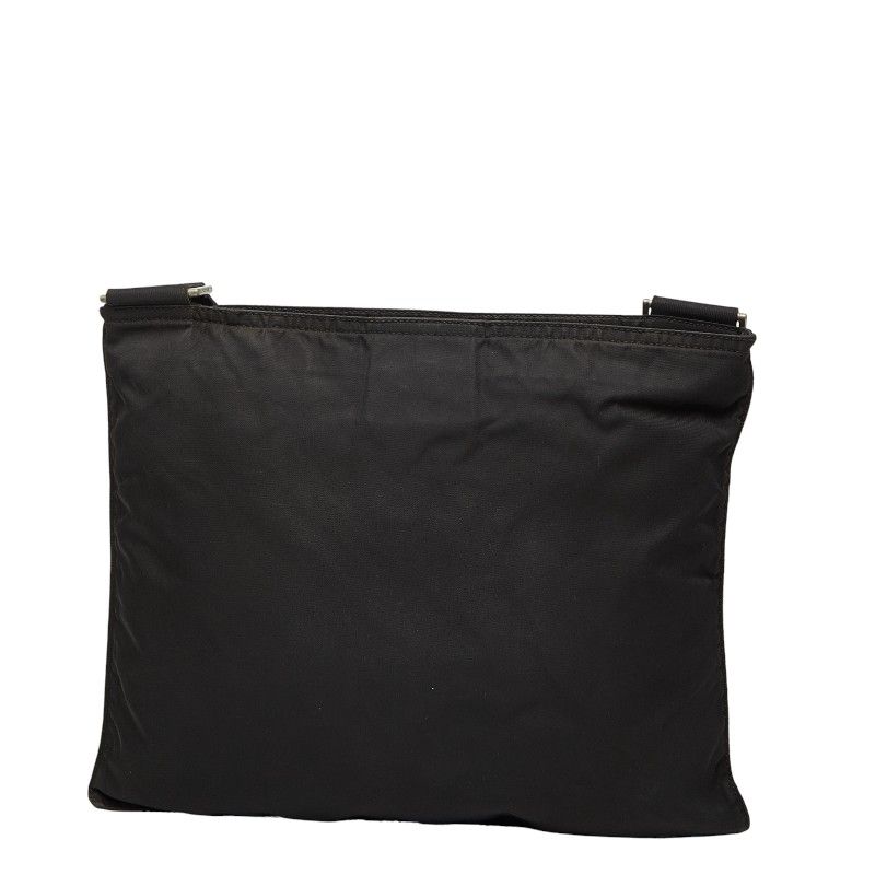 Prada Black Nylon Leather Shoulder Bag — view 2