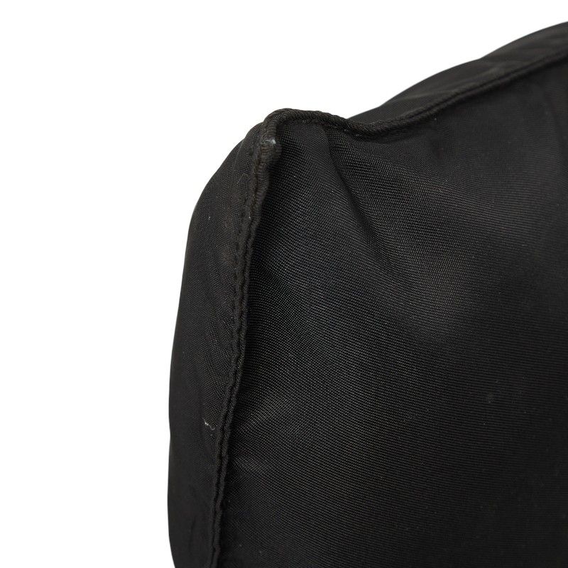 Prada Black Nylon Leather Shoulder Bag — view 5