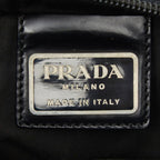 Prada Black Nylon Leather Shoulder Bag — view 8