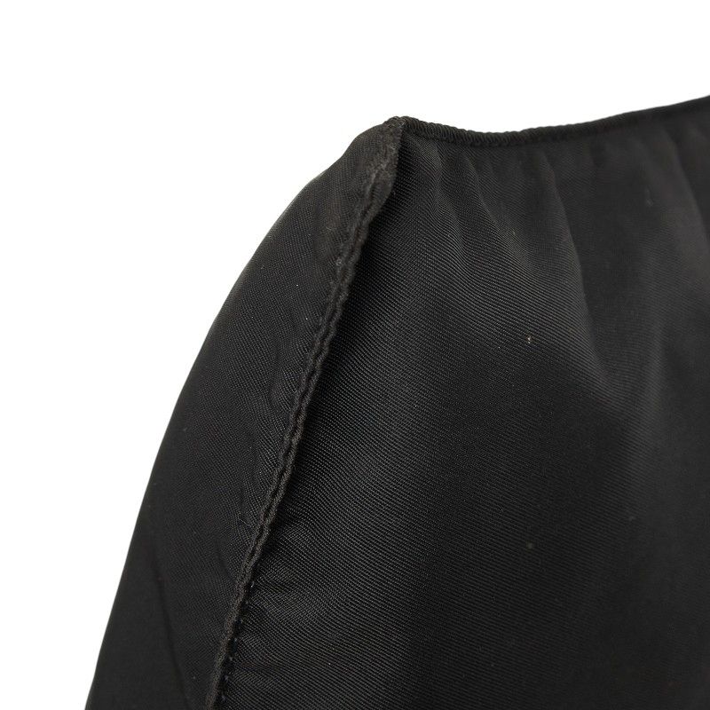 Prada Black Nylon Leather Shoulder Bag — view 4