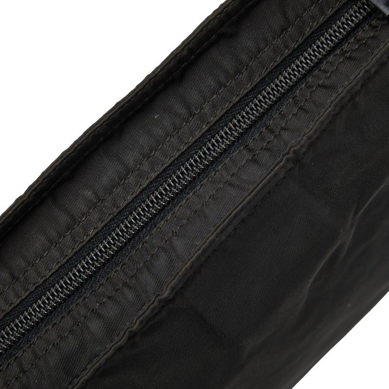 Prada Black Nylon Leather Shoulder Bag — view 6