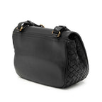 Bottega Veneta Intrecciato Crossbody Shoulder Bag Black Leather — view 2