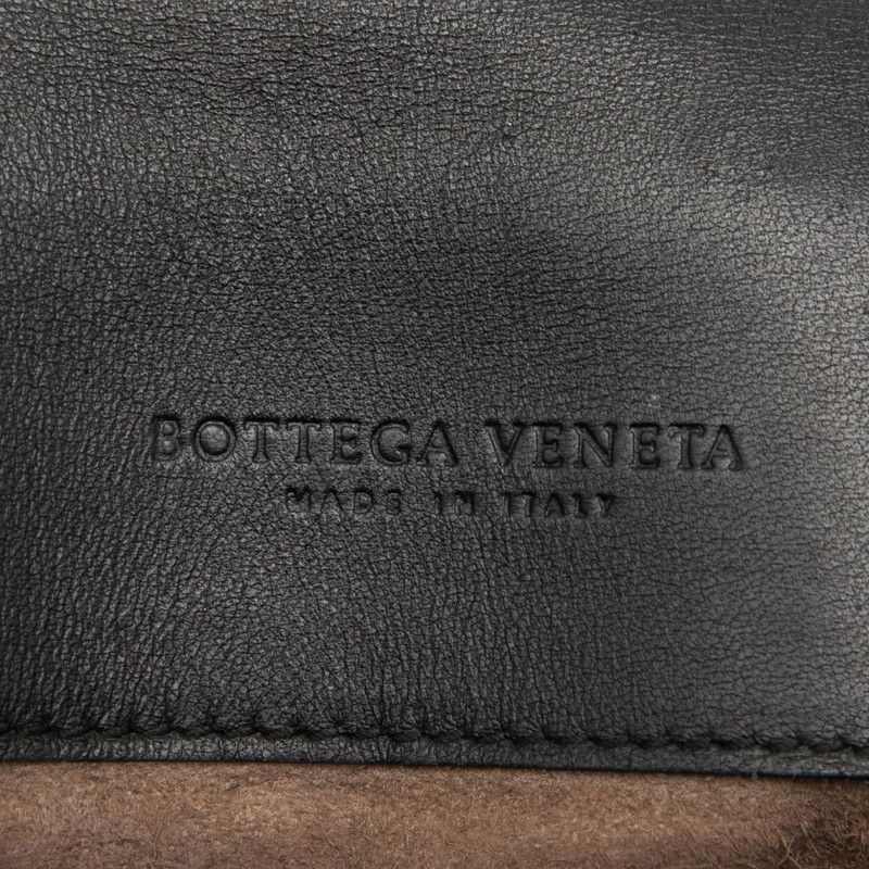 Bottega Veneta Intrecciato Crossbody Shoulder Bag Black Leather — view 7