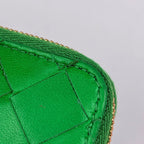 Bottega Veneta Intrecciato Wallet Zip Around Bifold Leather Green — view 4