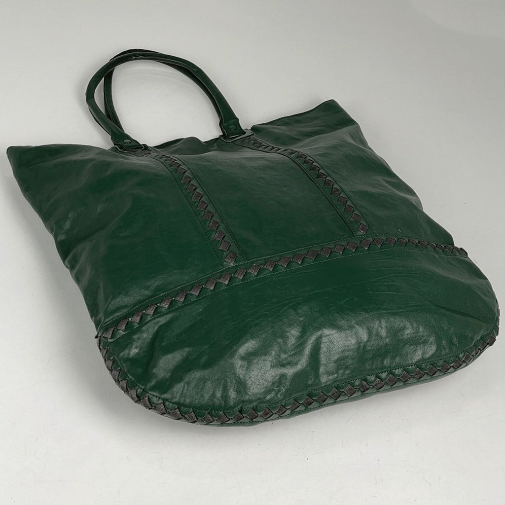 Bottega Veneta Intrecciato Tote Leather Green — view 2