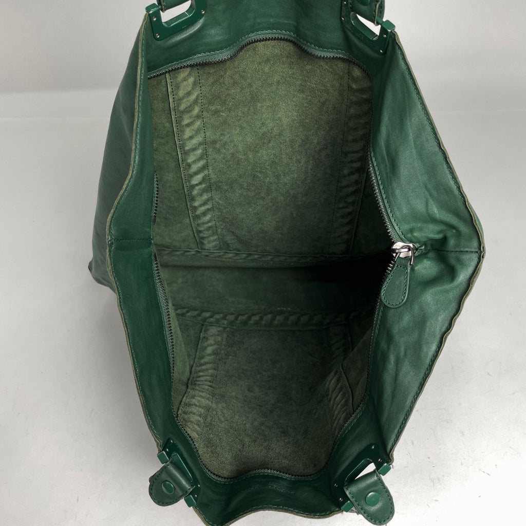 Bottega Veneta Intrecciato Tote Leather Green — view 8