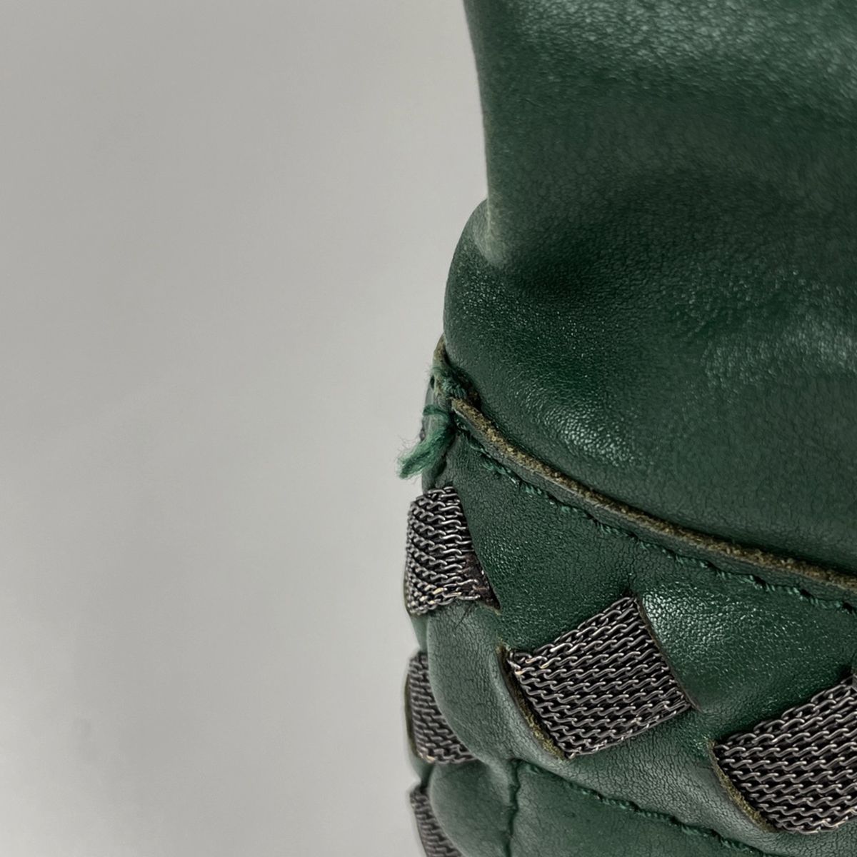 Bottega Veneta Intrecciato Tote Leather Green — view 4