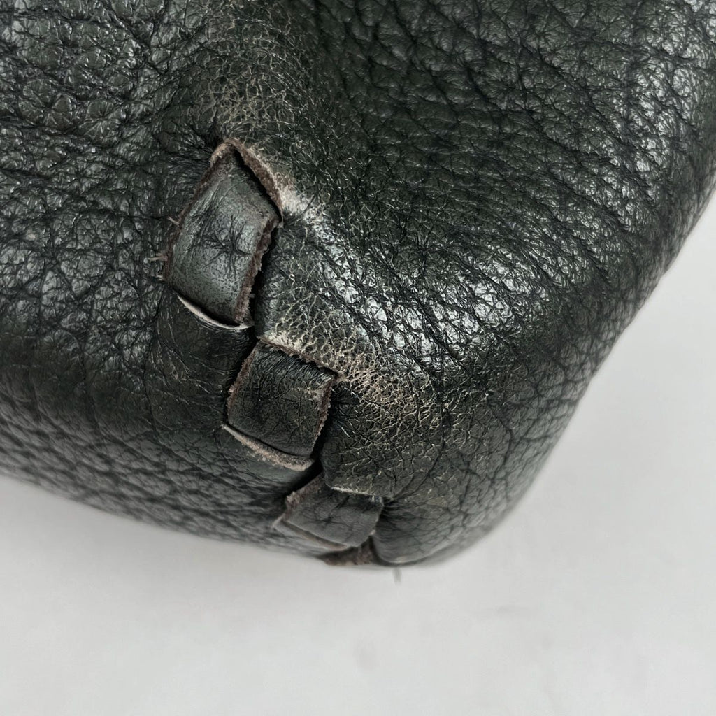 Bottega Veneta Intrecciato Handbag Khaki Leather Green — view 3