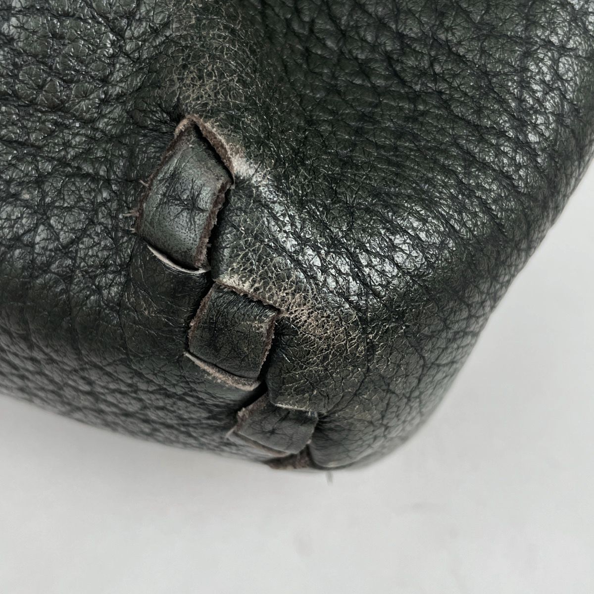 Bottega Veneta Intrecciato Handbag Khaki Leather Green — view 3