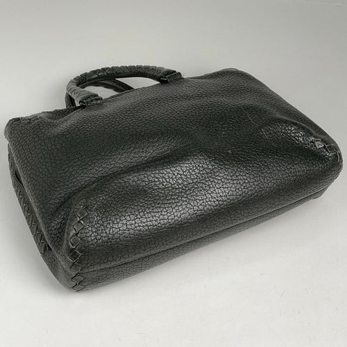 Bottega Veneta Intrecciato Handbag Khaki Leather Green — view 2