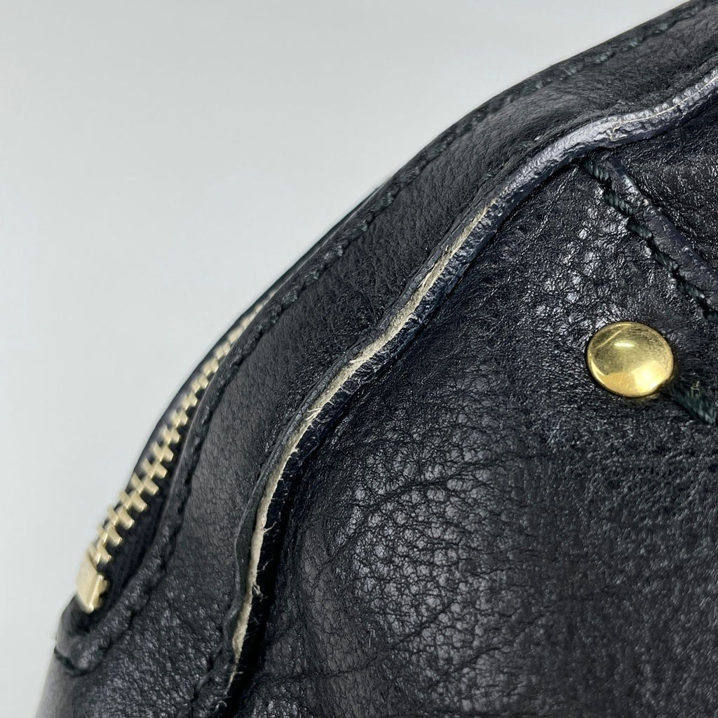 Saint Laurent Yves Muse Handbag Logo Leather Black — view 5