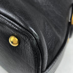 Saint Laurent Yves Muse Handbag Logo Leather Black — view 3