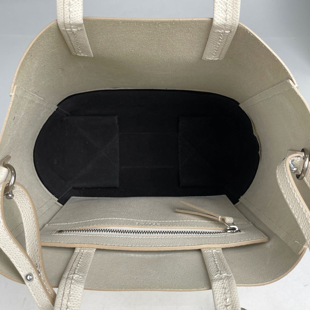 Celine Vertical Cabas Small Tote 2-Way Shoulder Bag Bicolor Leather Ladies — view 9