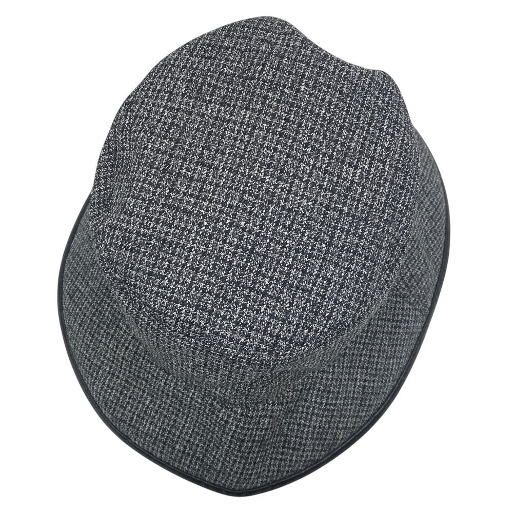 Gucci GG Plaid Reversible Bucket Hat Black Street Casual Trend — view 3