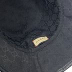 Gucci GG Plaid Reversible Bucket Hat Black Street Casual Trend — view 5