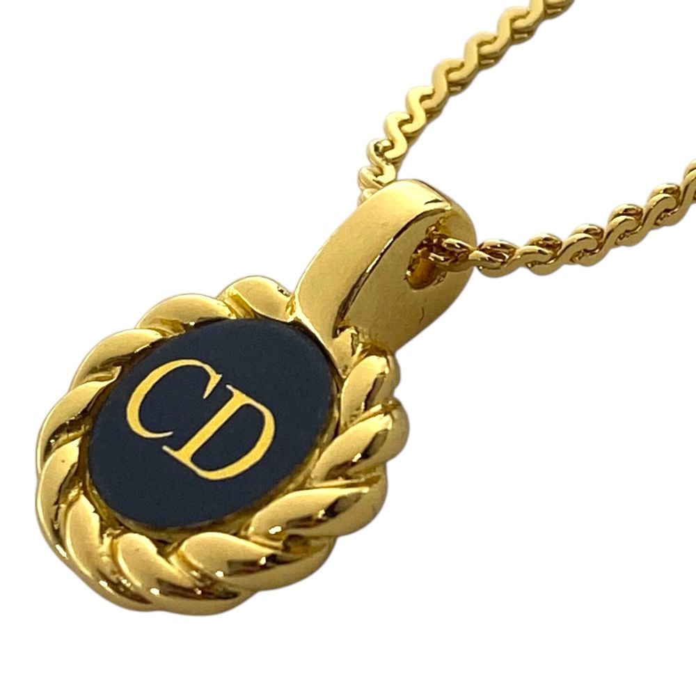 Dior Logo Necklace CD Gold Plated Color — view 4