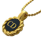 Dior Logo Necklace CD Gold Plated Color — view 4