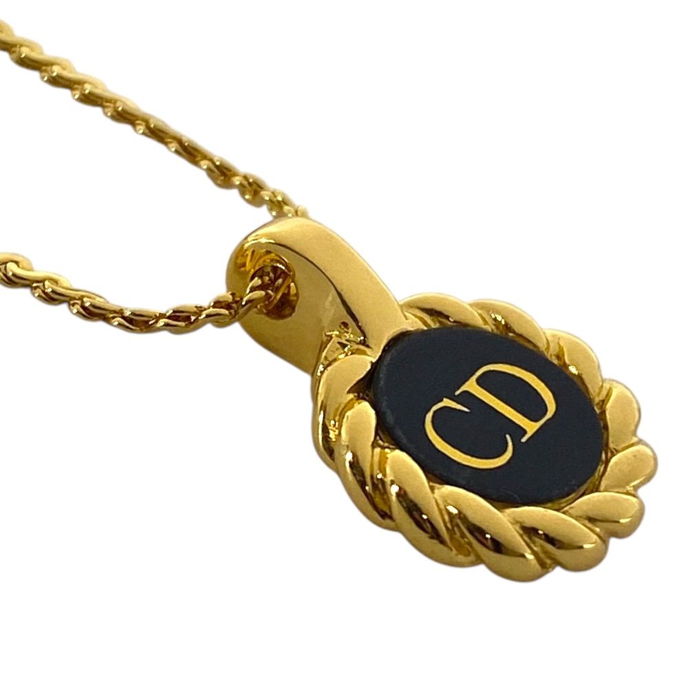 Dior Logo Necklace CD Gold Plated Color — view 3