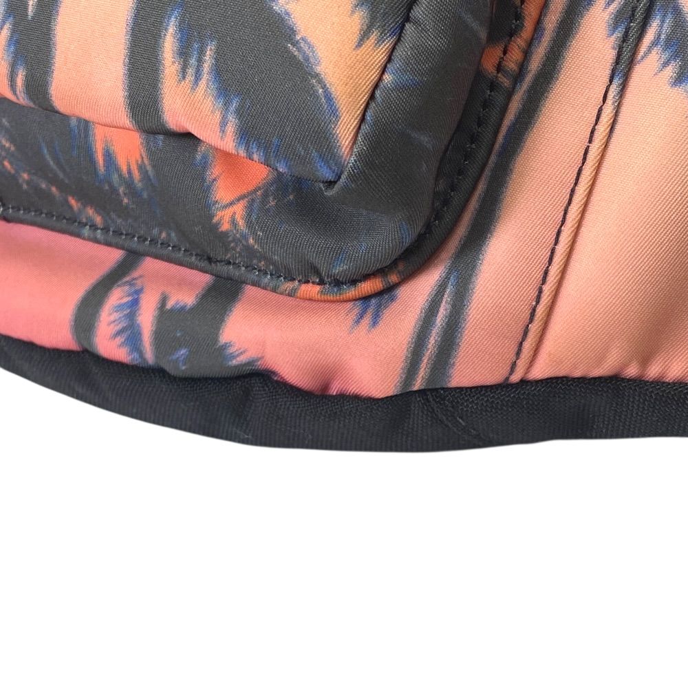 Saint Laurent Paris Palm Tree Pattern Nylon Pink Orange Belt Bag — view 4